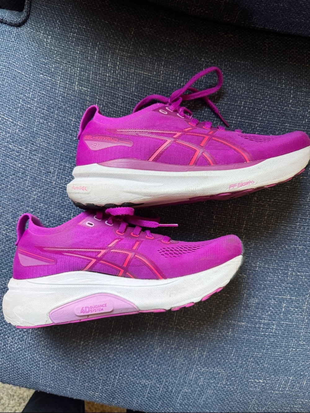 ASICS Women's Bright Purple Mesh Running Sneakers - Gel Kayano 31 - Size 8